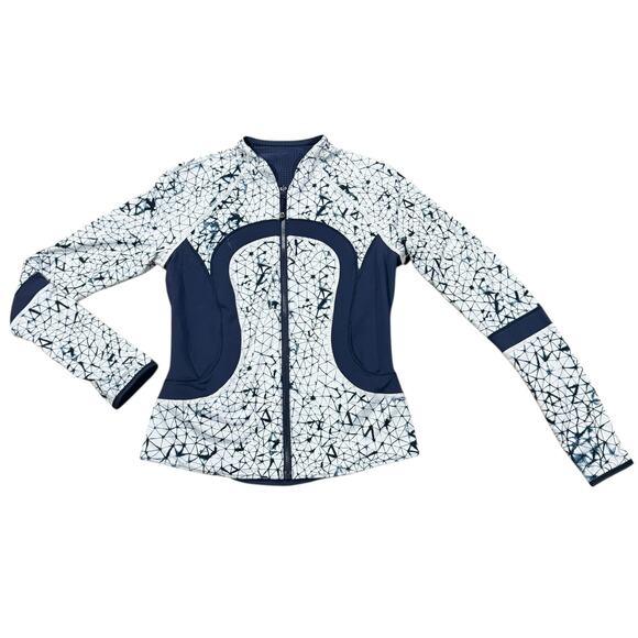 Lululemon Find Your Bliss Reversible Jacket Womens 8 Navy Blue Sporty Athleisure - Picture 4 of 12